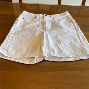 White Denim Shorts. 7 inch inseam. NWOT.
